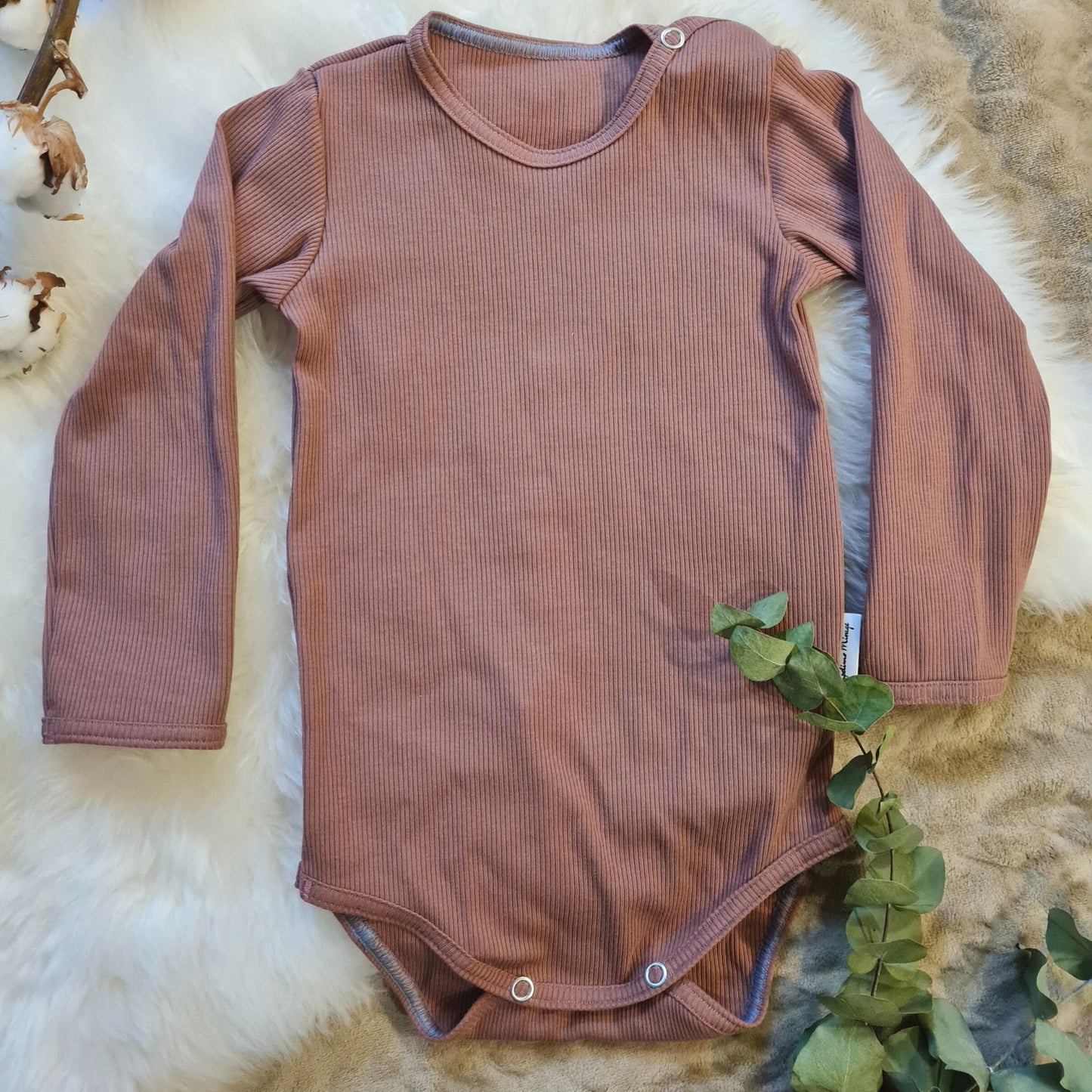 Ribbed bodysuit, old pink