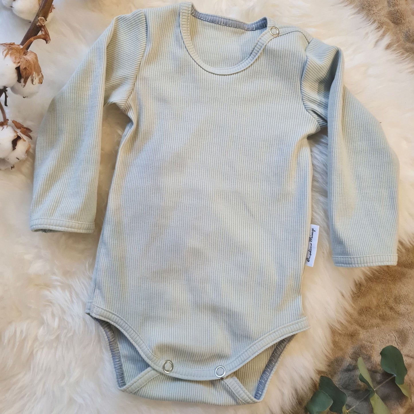 Ribbed bodysuit, mint
