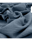 Double gauze, dusty blue