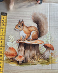 Silityskuva, Orava kannolla