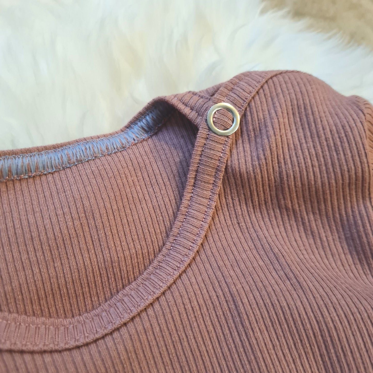 Ribbed bodysuit, old pink