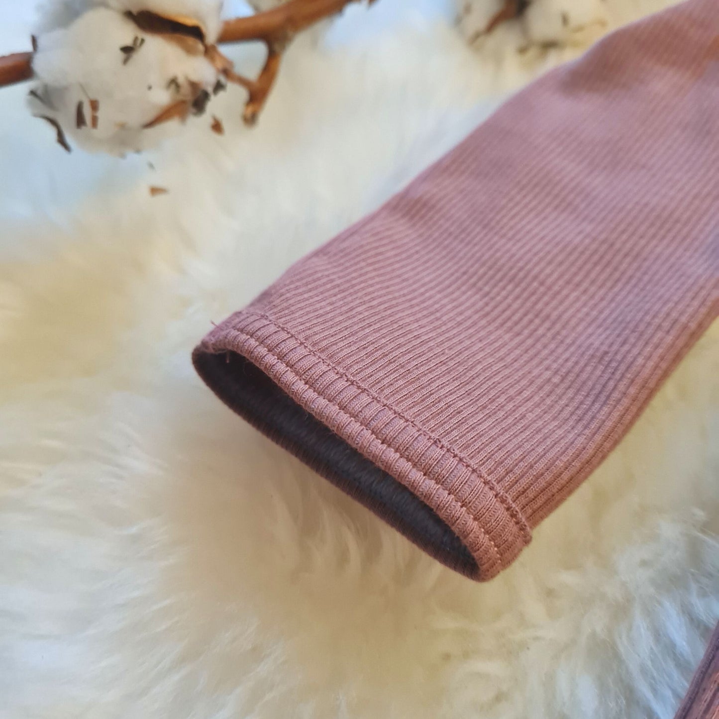 Ribbed bodysuit, old pink