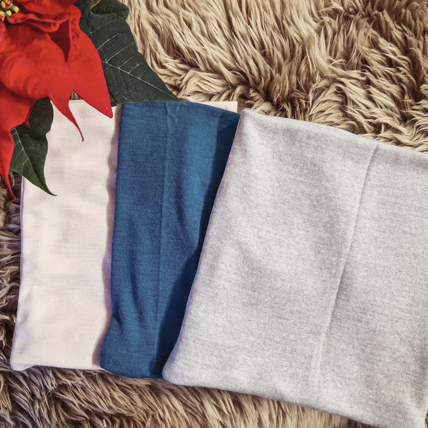 Merino wool tube scarf