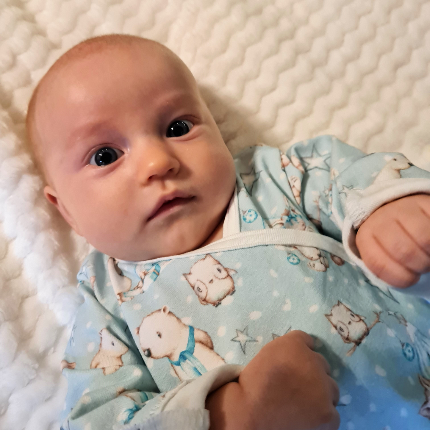 Polar bear wrap bodysuit
