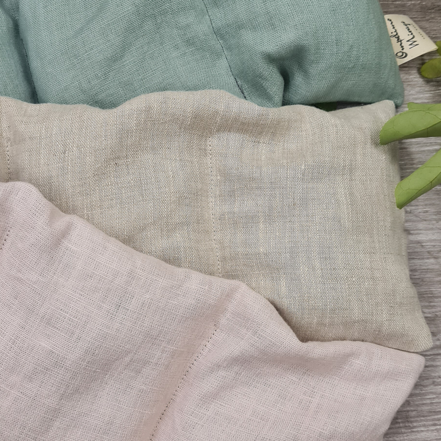 Linen oat pillow