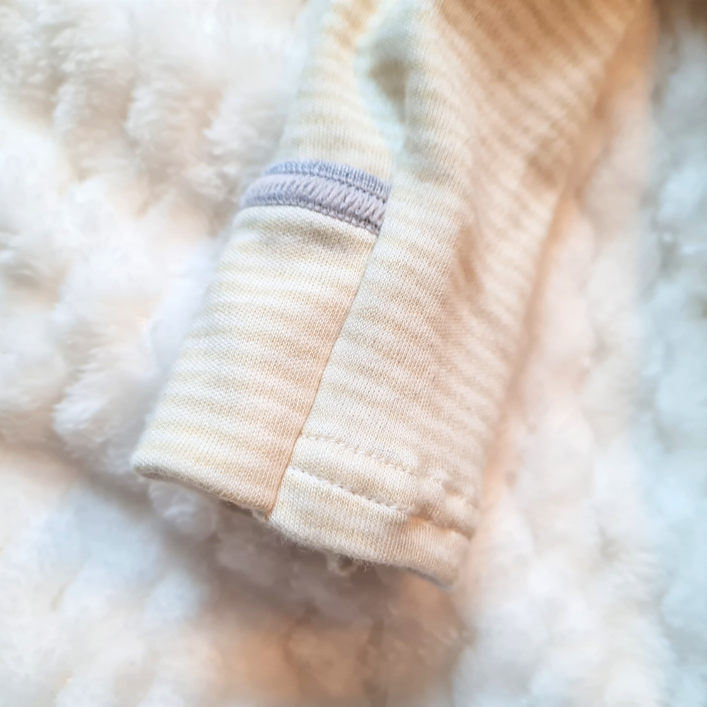 Striped deer wrap bodysuit