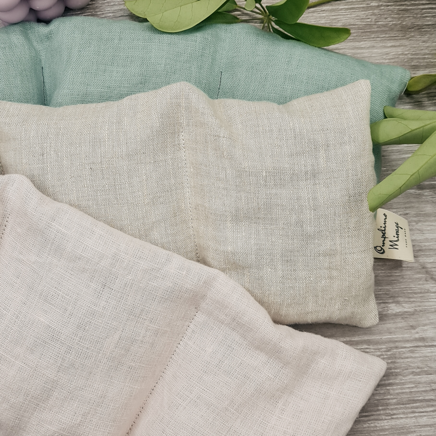 Linen oat pillow