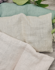 Linen oat pillow