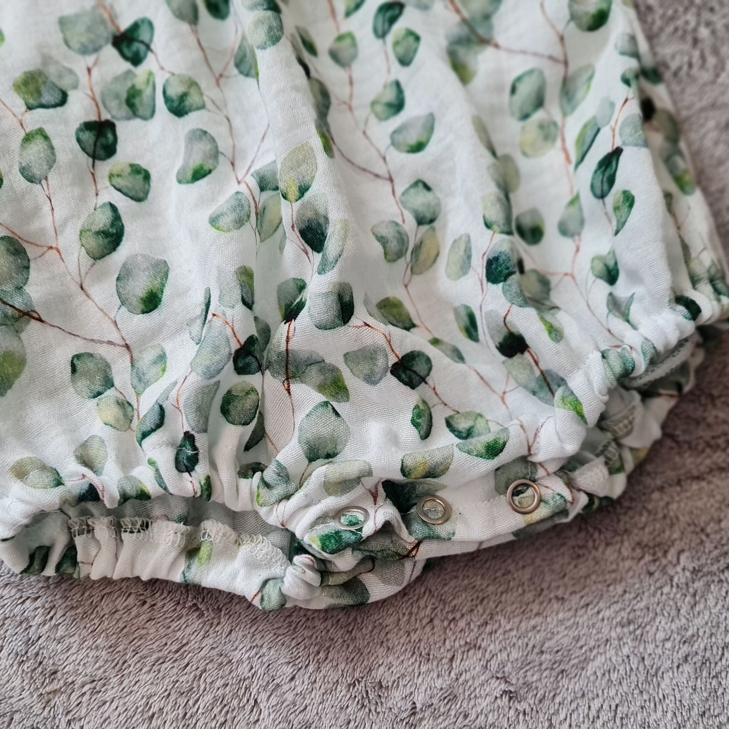 Romper, gauze, leaves