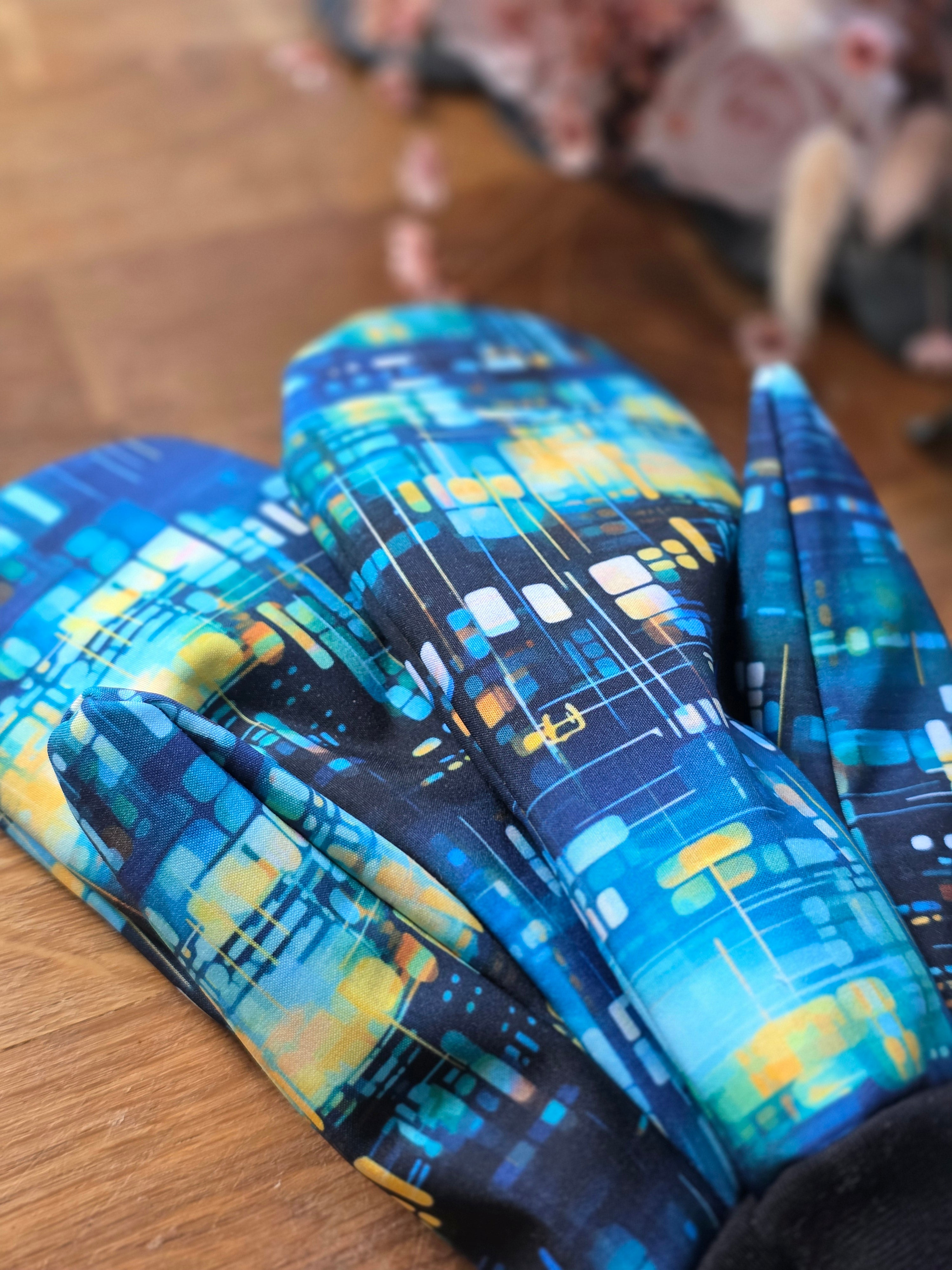 DIY softshell lapaset, koodi kuosi