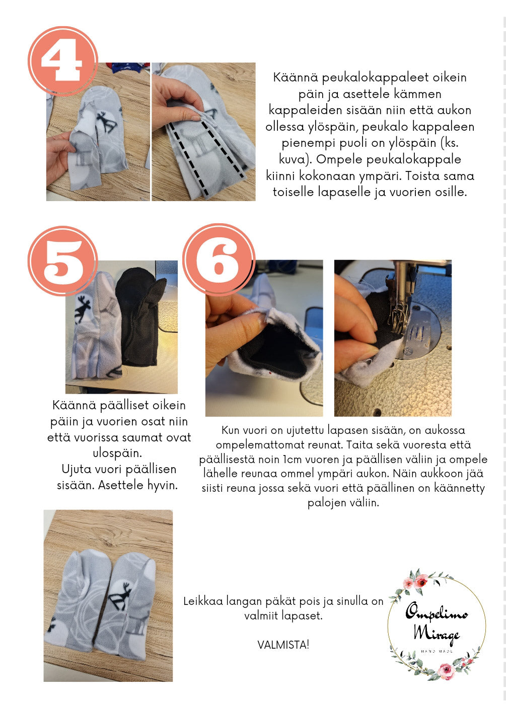 DIY Fleece Gloves, Adults
