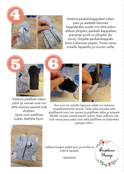 DIY Fleece Gloves, Adults