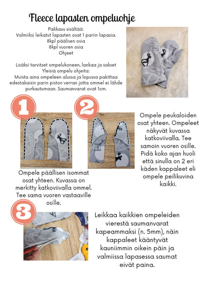 DIY Fleece Gloves, Adults