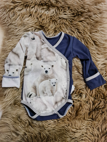 Polar bears wrap bodysuit, Mainelakeus
