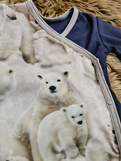 Polar bears wrap bodysuit, Mainelakeus
