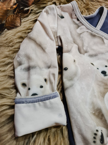 Polar bears wrap bodysuit, Mainelakeus