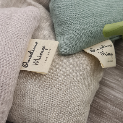 Linen oat pillow