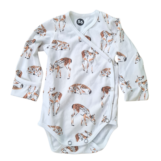 Deer wrap bodysuit