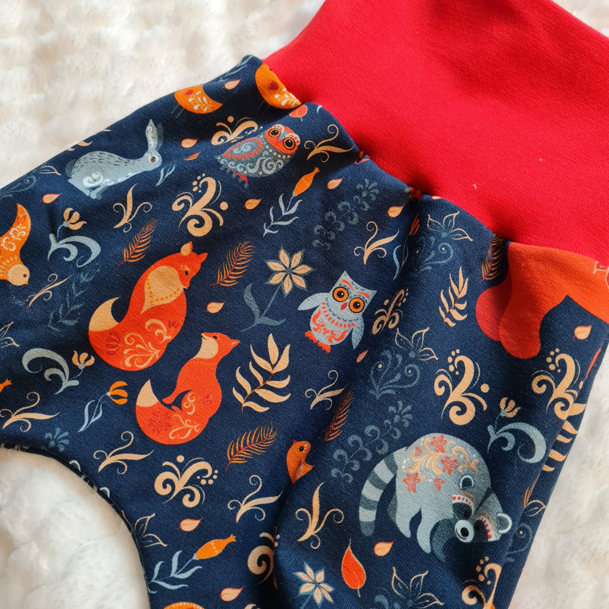 Slack pants, animals of the forest