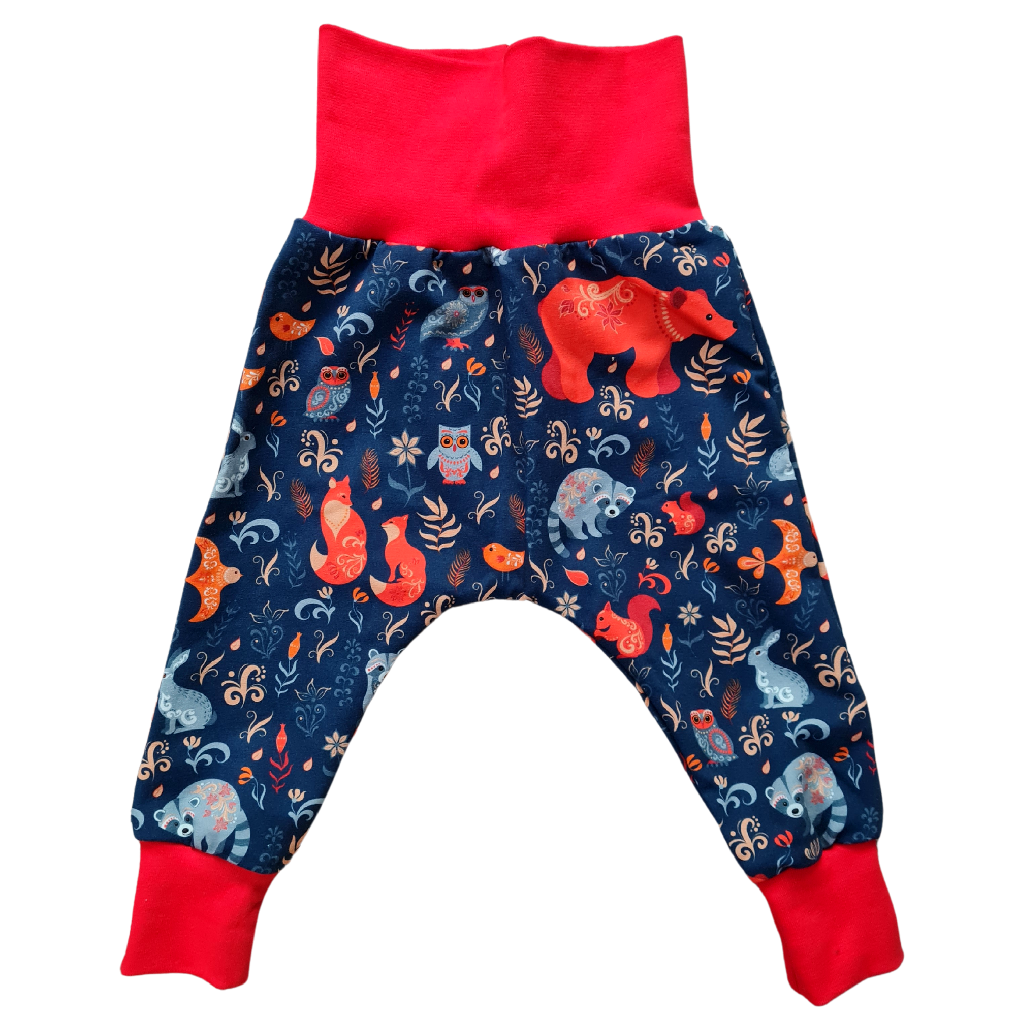 Slack pants, animals of the forest