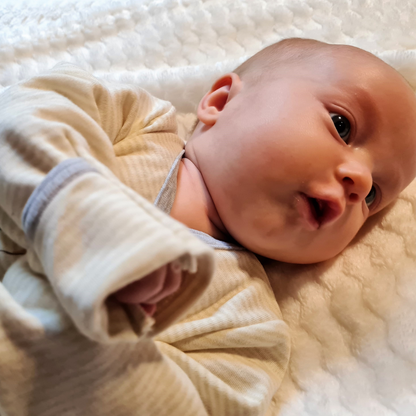 Striped deer wrap bodysuit