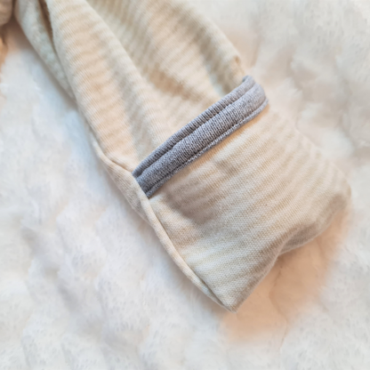 Striped deer wrap bodysuit